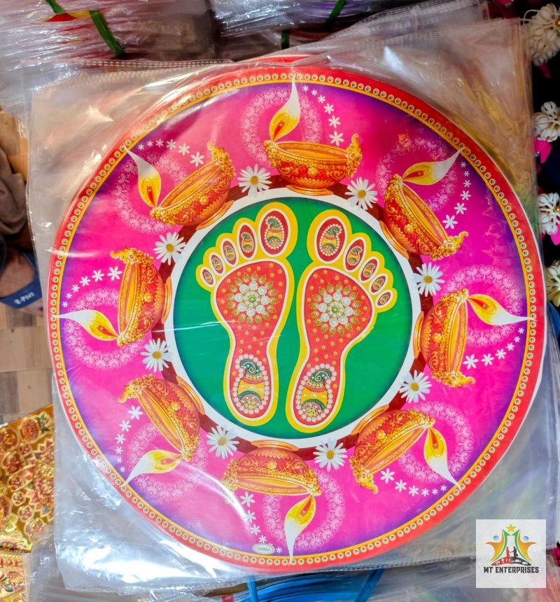 15 inch Rangoli Paper Sticker (5 Ps Packet)