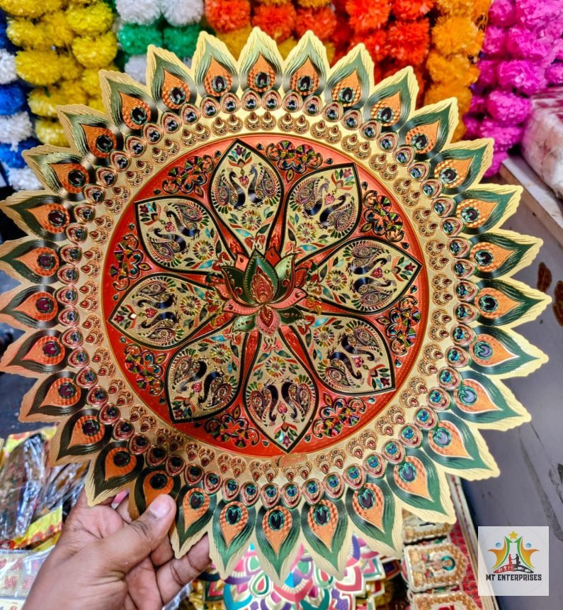 Golden Rangoli 15 inch (5 Ps Packet)