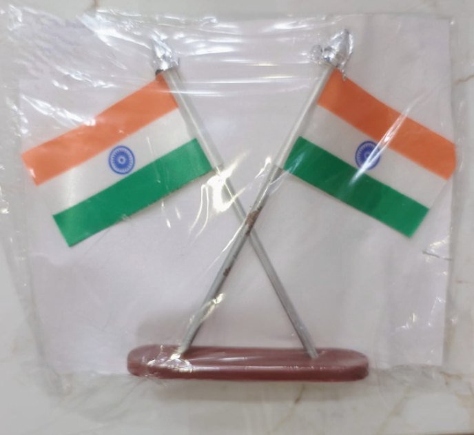 Cross Steel Flag