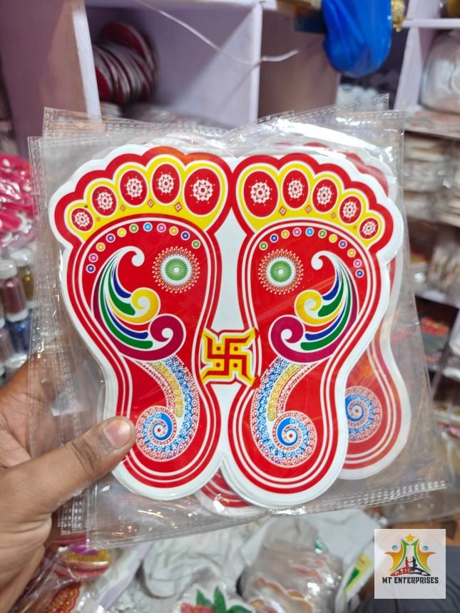 8 inch Charan Paper Sticker (5 Ps Packet)