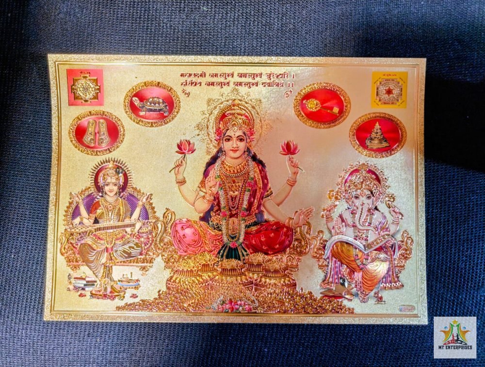 8x12 Photo Lakshmi Ganesh mix design (10 peace packing)