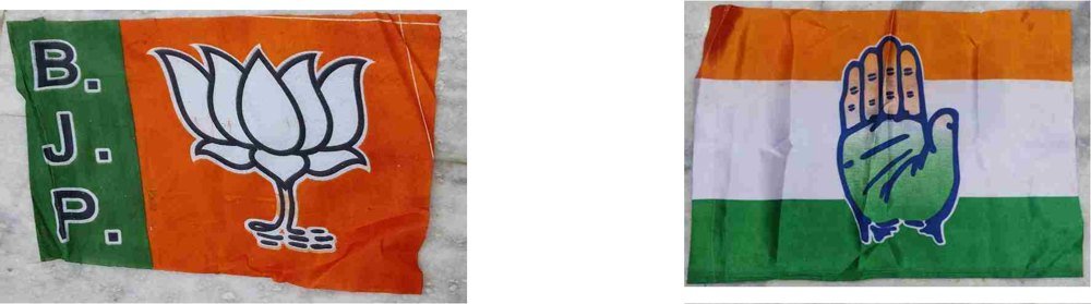Satin Flag (BJP / Congress)