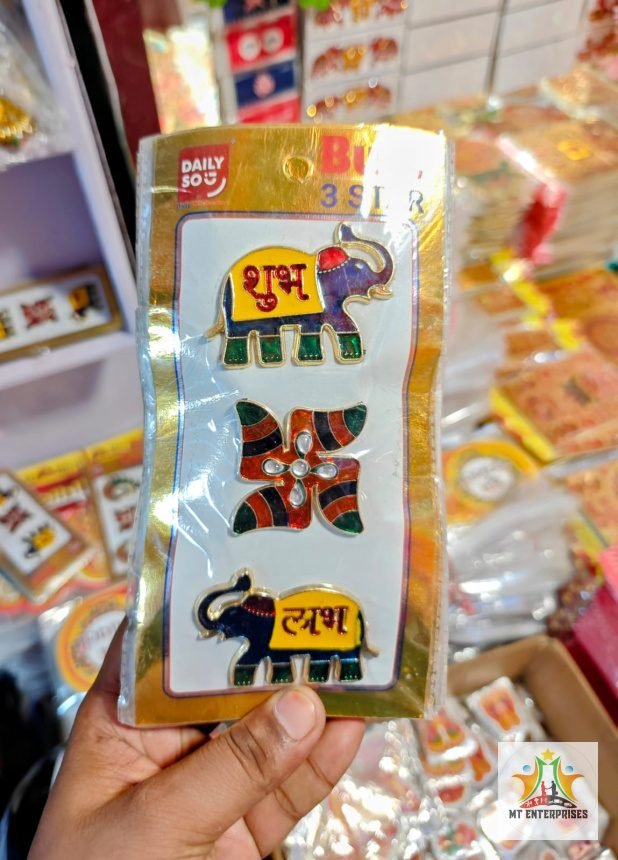 1/3 Hathi Mor sticker (10 patta Packet)