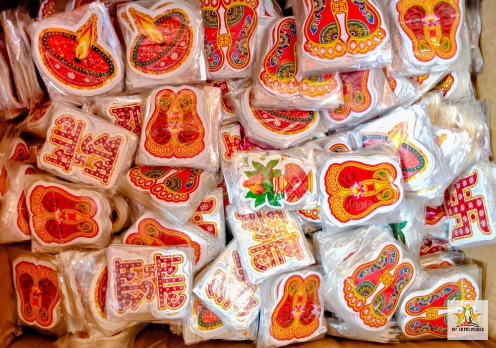 Small Charan and mix design Sticker (100 Ps Packet)